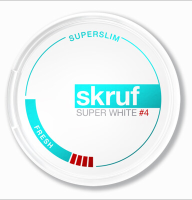 tabakfreie Nikotinbeutel-Dose skruf #4 